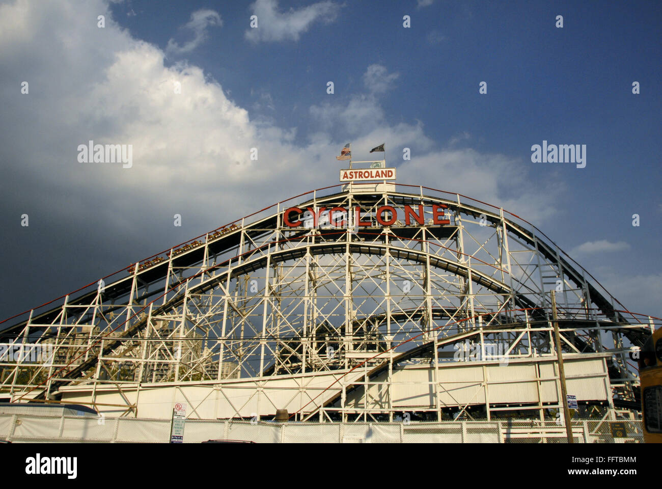 CONEY ISLAND CYCLONE. /nThe Cyclone roller coaster at Astroland at