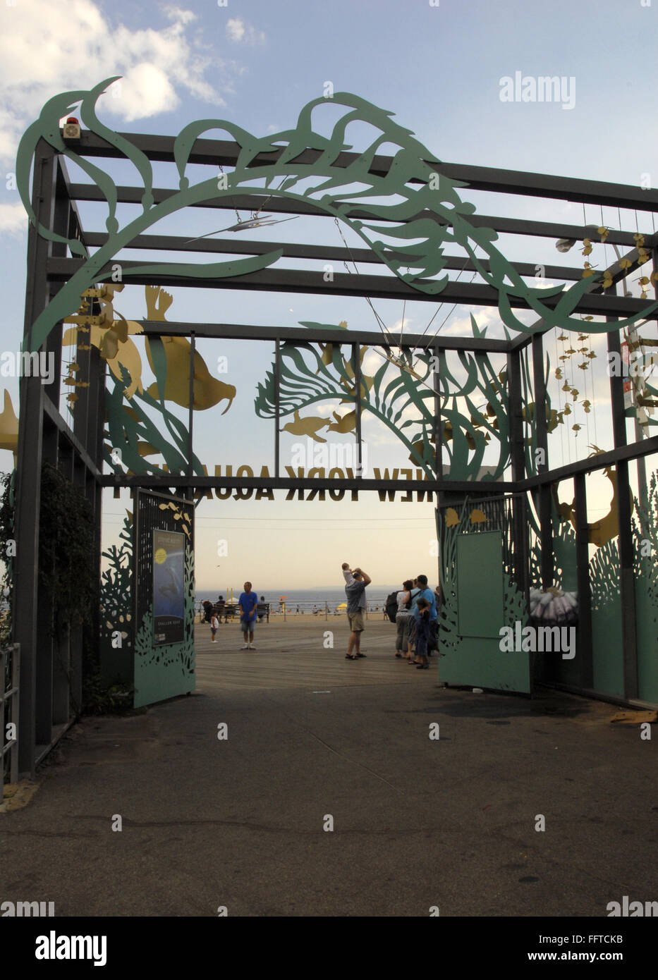 CONEY ISLAND: AQUARIUM. /nEntrance to the New York Aquarium at Coney