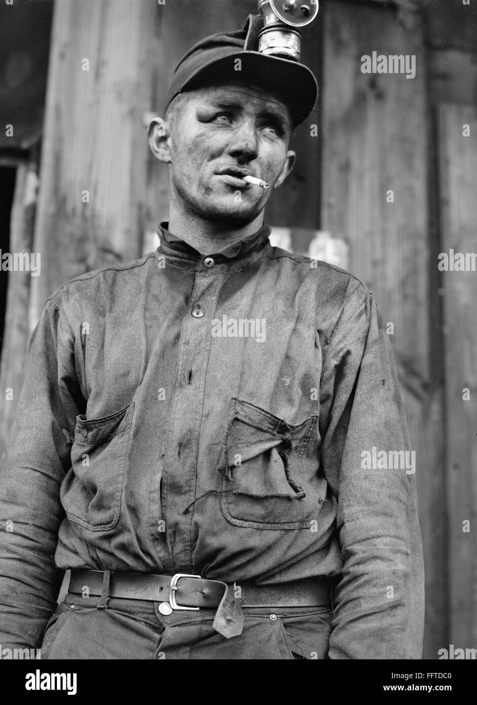 COAL MINER, 1940. /nCoal miner at Dougherty's mine, near Falls Creek ...