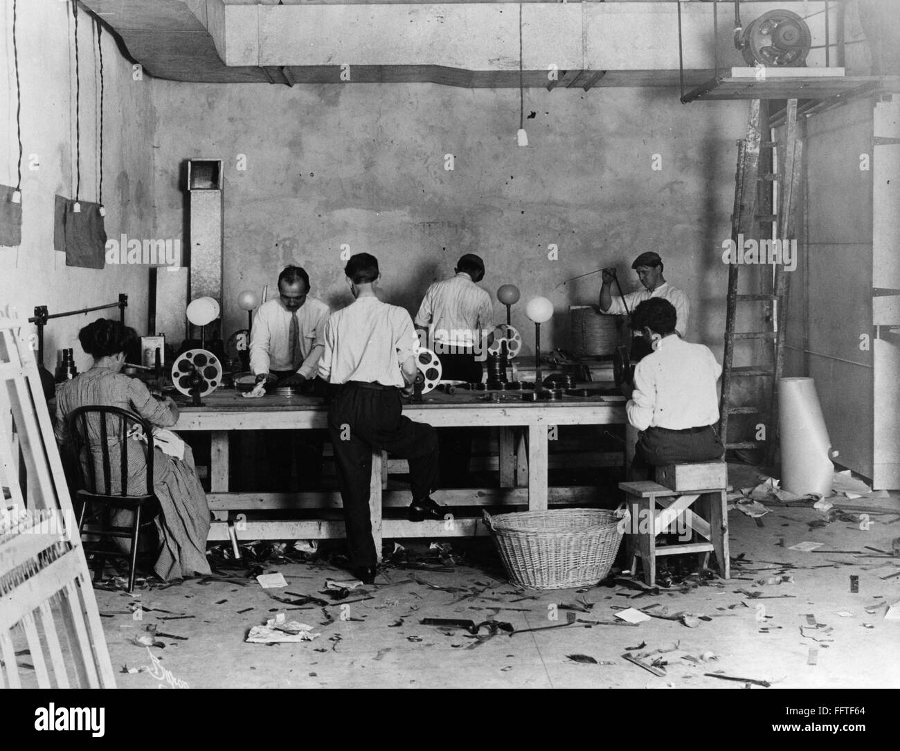 FILM LABORATORY, c1910. /nThe Carlton Motion Picture Laboratories in