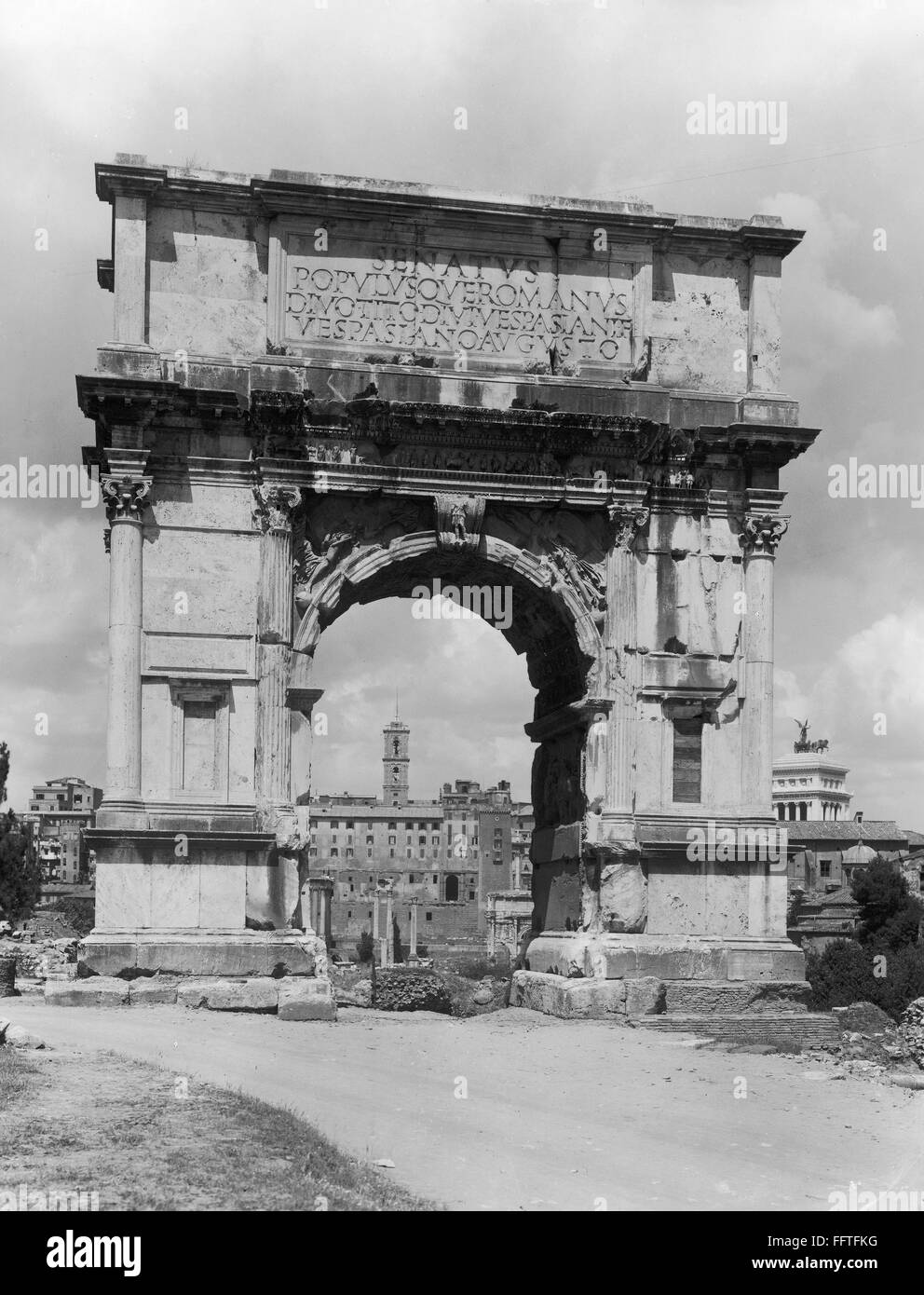ROME ARCH OF TITUS. /nThe Arch of Titus in Rome, Italy, built 1st