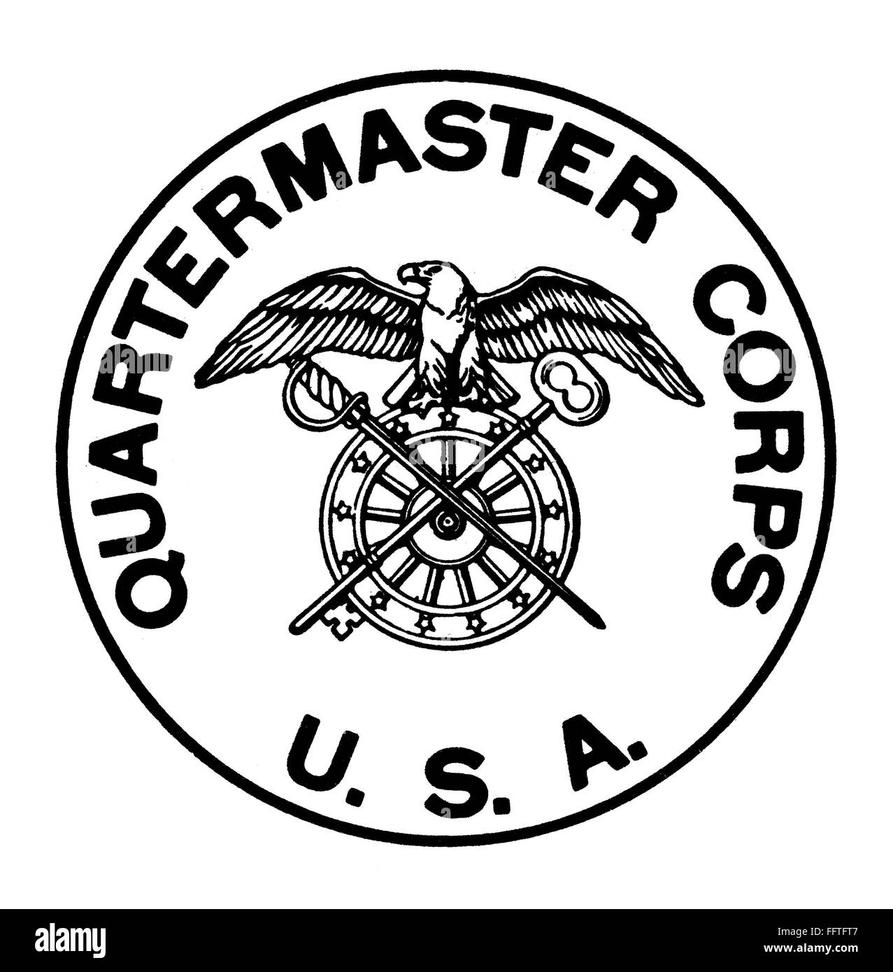 SEAL QUARTERMASTER CORPS. /nSeal of the Quartermaster Corps support