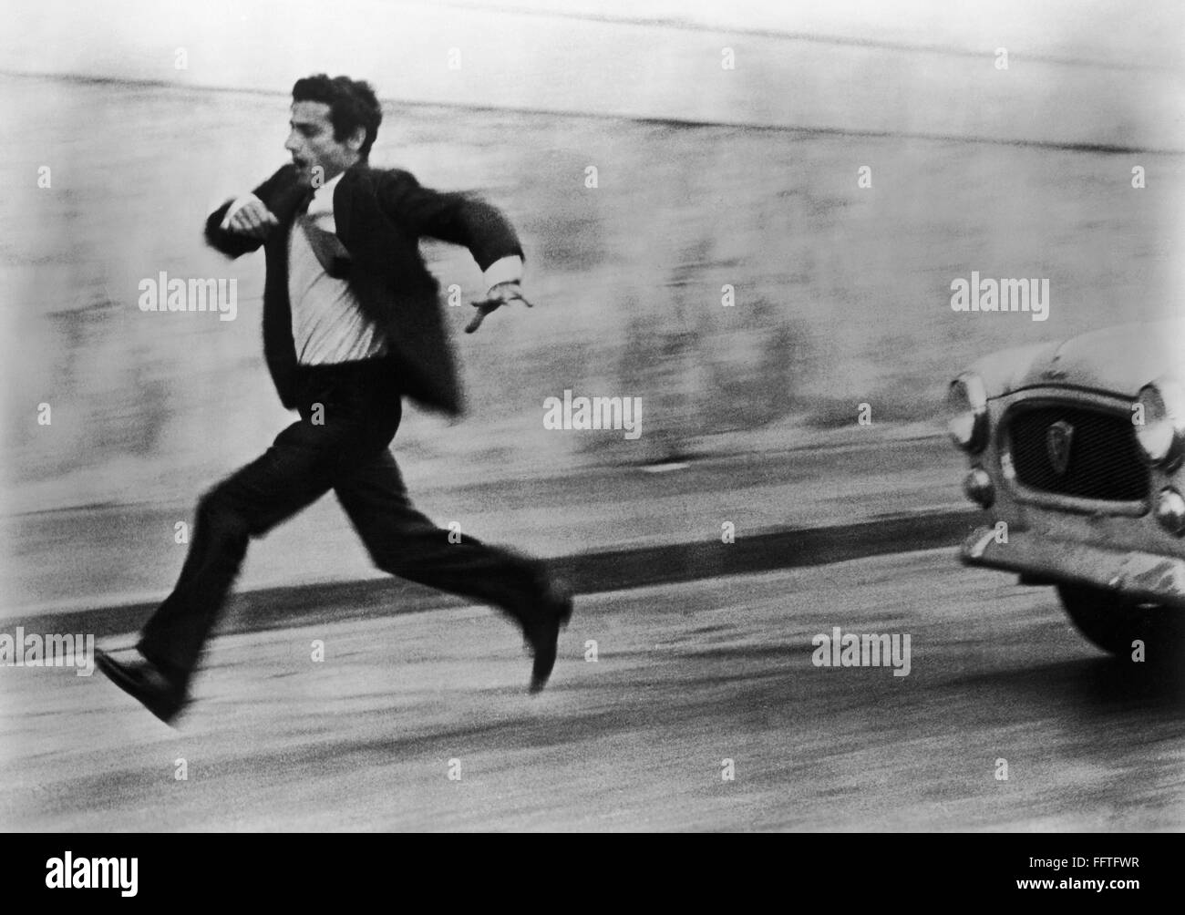 FILM Z, 1969. /nChase scene from the French political thriller 'Z