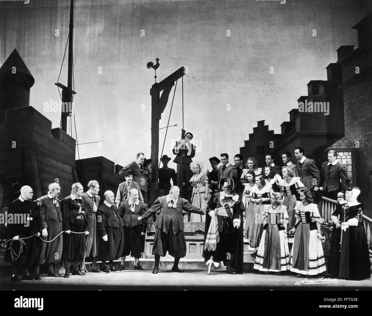 KNICKERBOCKER HOLIDAY. /nScene from the musical 'Knickerbocker Holiday' by Maxwell Anderson and Kurt Weill, directed on Broadway by Joshua Logan, 1938. Stock Photo