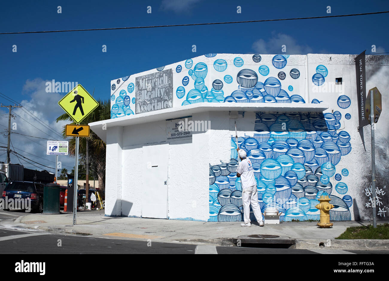 House painter in Miami Stock Photo