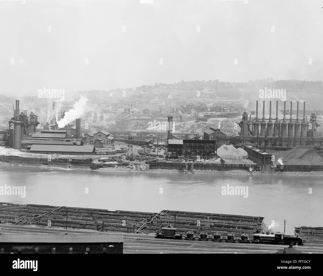 CARNEGIE STEEL MILL, c1905. /nBlast furnaces along the Monongahela River at the Carnegie Steel