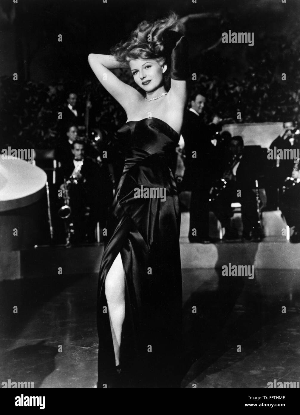 RITA HAYWORTH (19181987). /nNΘe Margarita Cansino. American cinema actress and dancer. In a