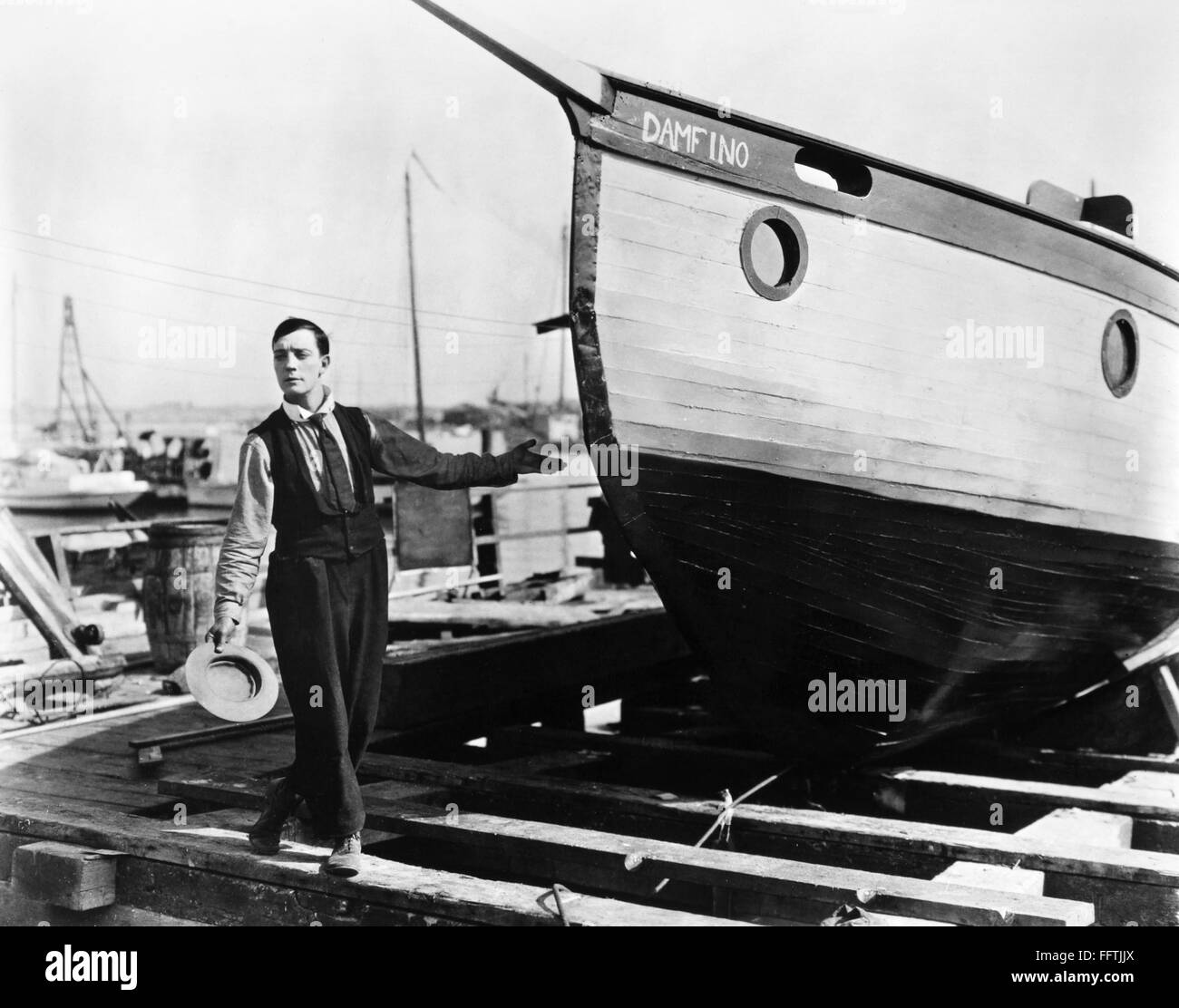 BUSTER KEATON (18961966). /nAmerican comedian. In the film 'The Boat,' 1922 Stock Photo Alamy