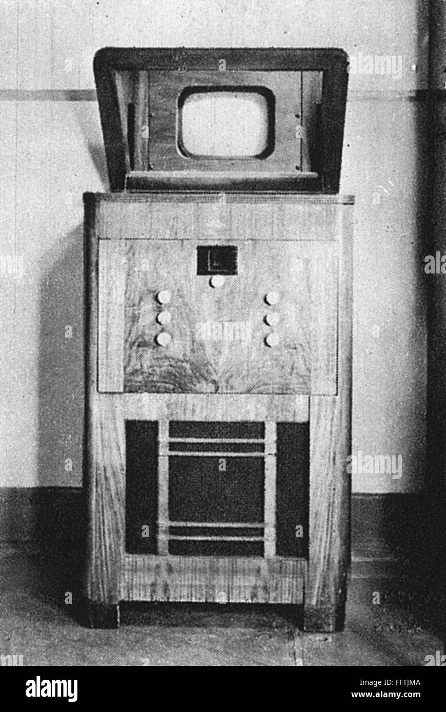 TELEVISION, 1930s. /nA television, 1930s. Stock Photo