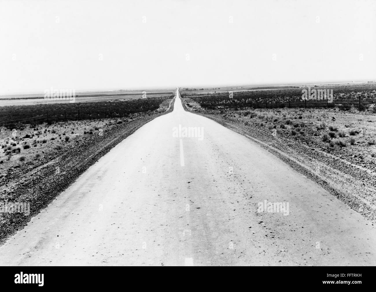TEXAS HIGHWAY, 1938. /nU.S. Highway 54, one of the westward routes