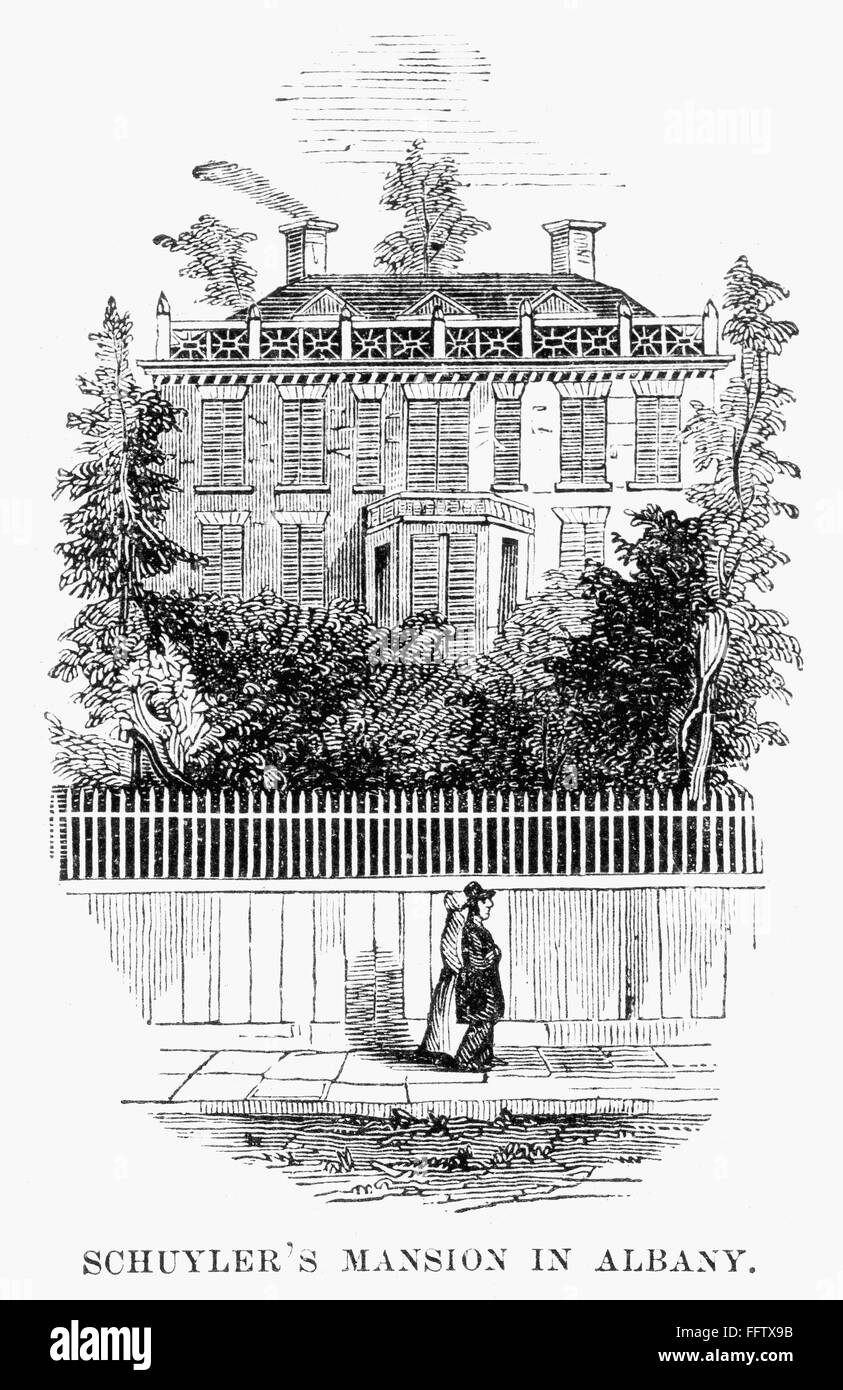 ALBANY SCHUYLER MANSION. /nGeneral Philip Schuyler's mansion, built