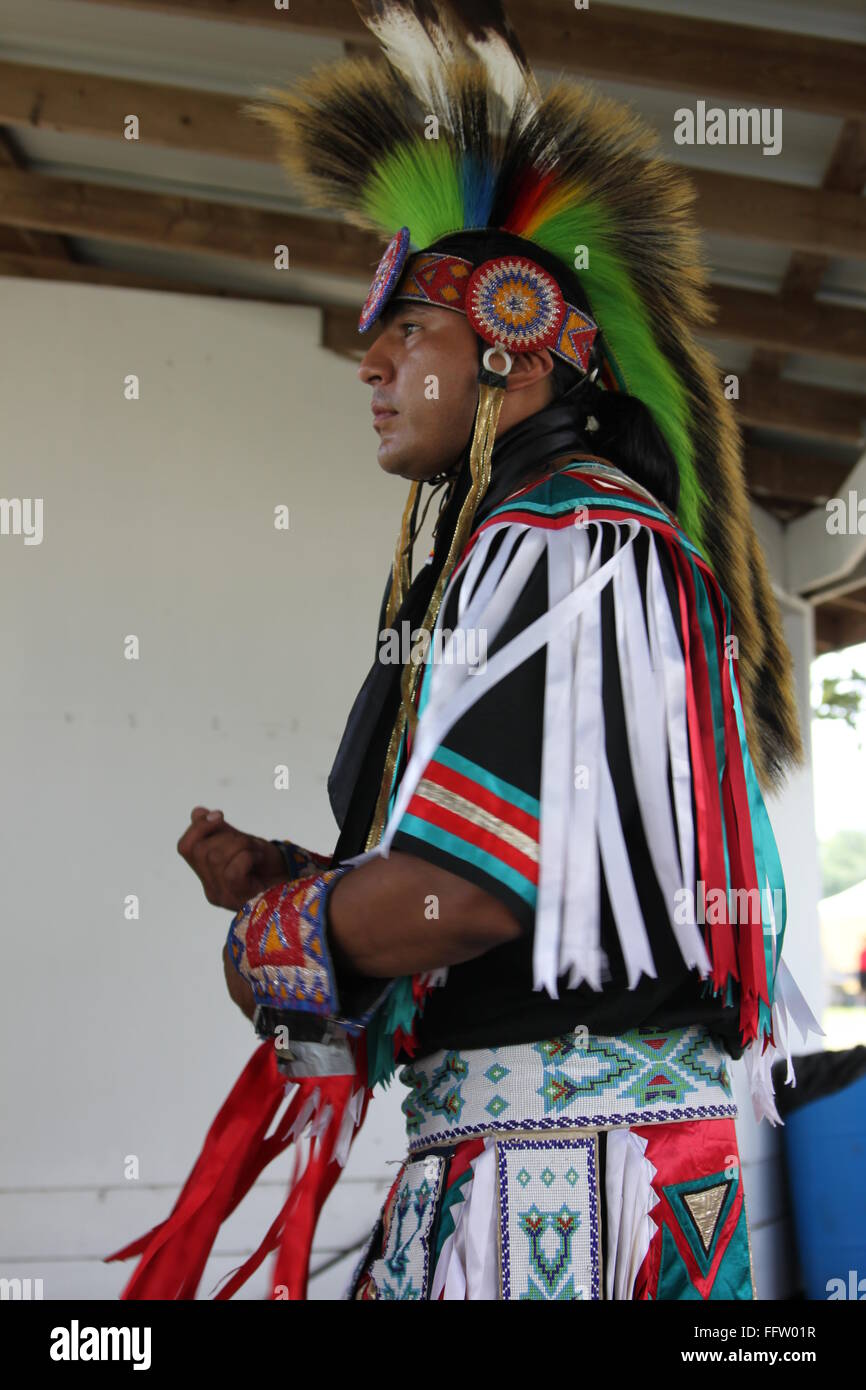 traditional Meskwaki(Fox) Pow Wow, festival of Native American dances