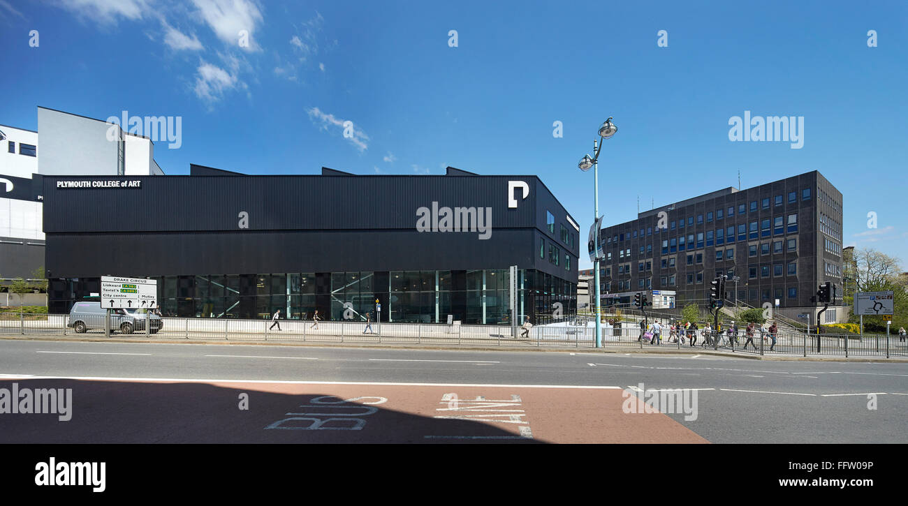 Panoramic View Across Street Towards Building And Campus Plymouth Stock Photo Alamy Panoramic View Across Street Towards Building And Campus Plymouth Stock Photo Alamy