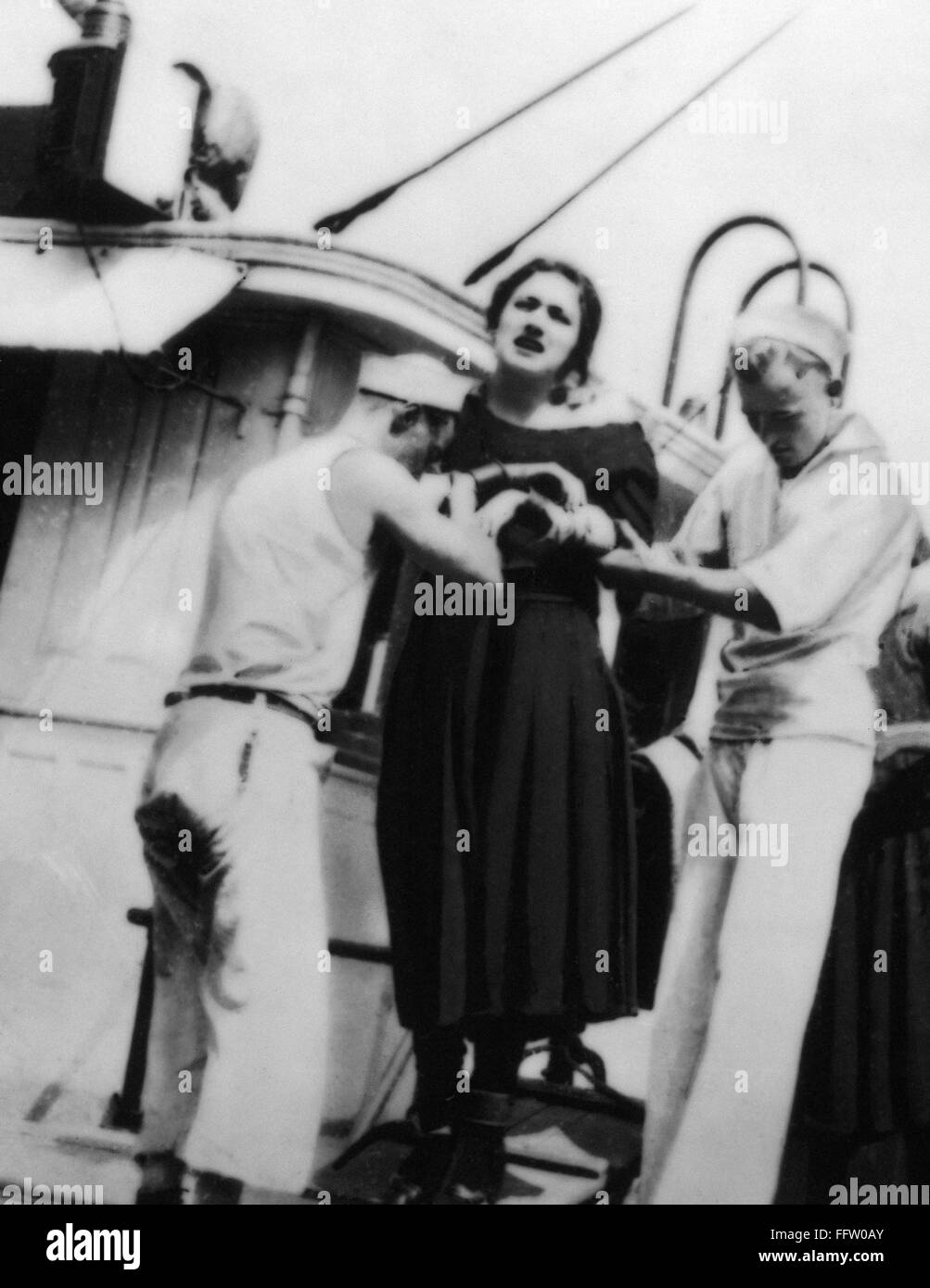 DEPORTATION, 1923. /nA woman, one of 59 landed at Ellis  display picture 3