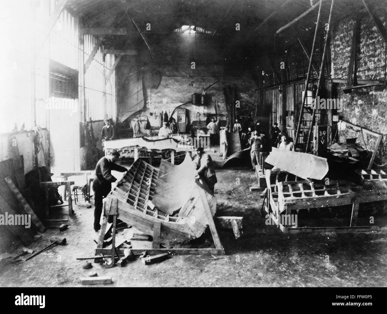 STATUE OF LIBERTY, PARIS. /nThe Statue of Liberty under construction at