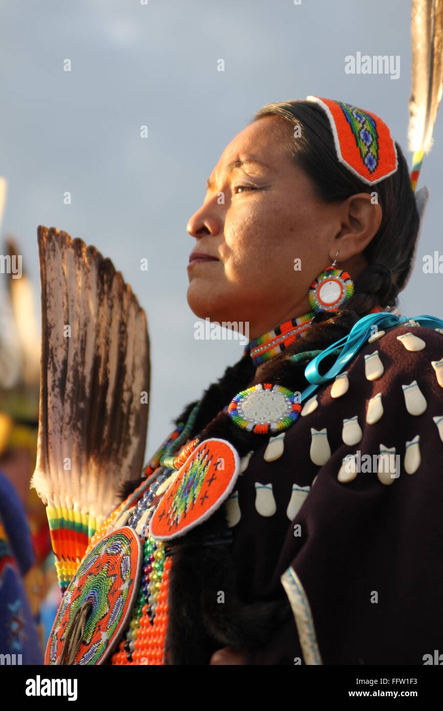 Shakopee Mdewakanton Sioux Community Wacipi Pow Wow, Native American dance festival -  20/08/2011  -  United States / Minnesota  Stock Photo