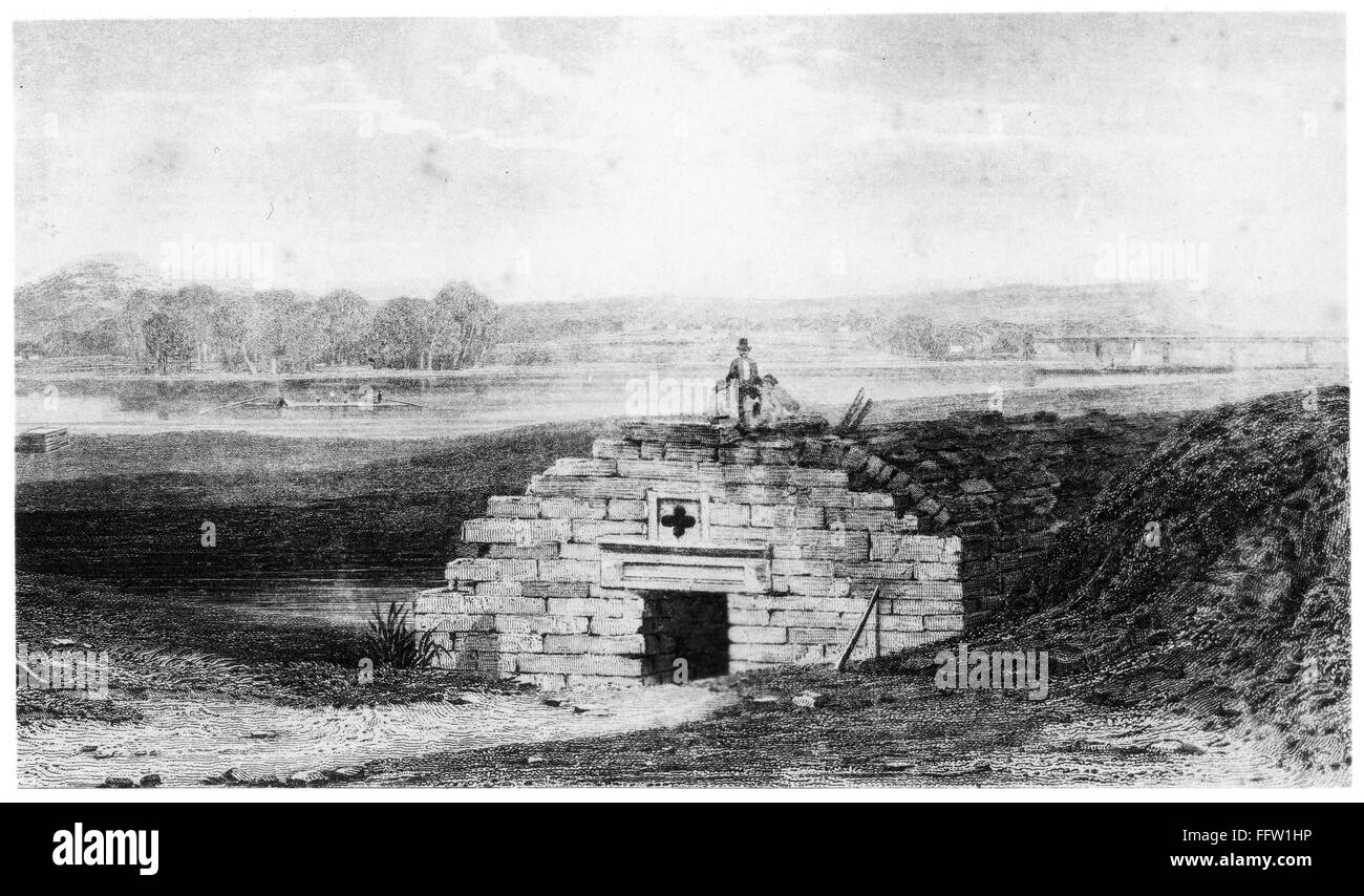 FORT PITT. /nThe powder magazine at Fort Pitt, built by the British