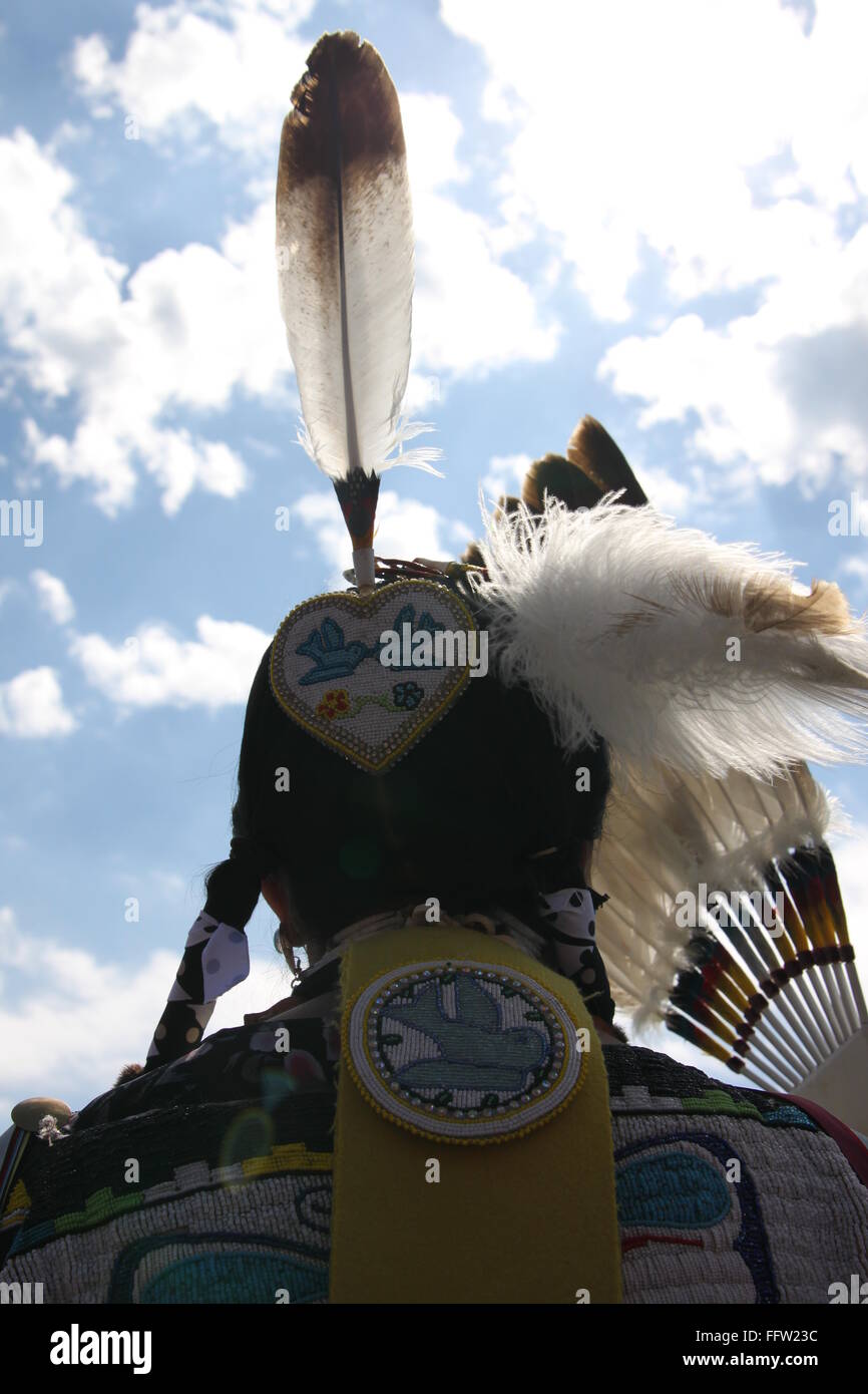 Shakopee Mdewakanton Sioux Community Wacipi Pow Wow, Native American dance festival -  21/08/2011  -  United States / Minnesota  Stock Photo