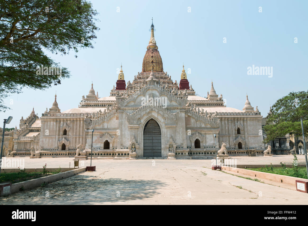Ananda Temple on Bagan Plain, Myanmar, Burma Stock Photo