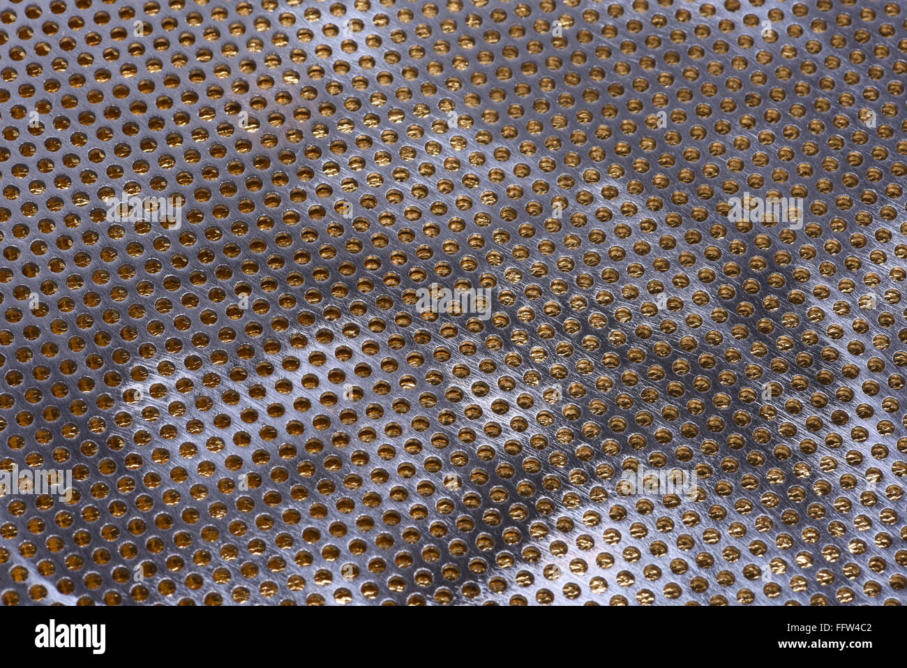 Surface of metal grid abstract background Stock Photo