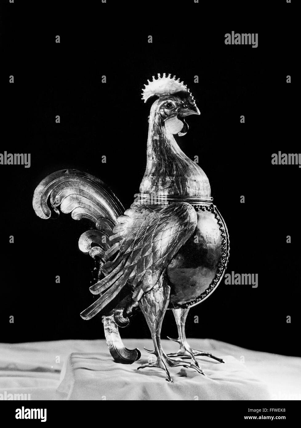 IVAN III: ARTIFACT. /nGold rooster that belonged to Ivan III (1440-1505), Grand Duke of Russia, 1462-1505. Stock Photo
