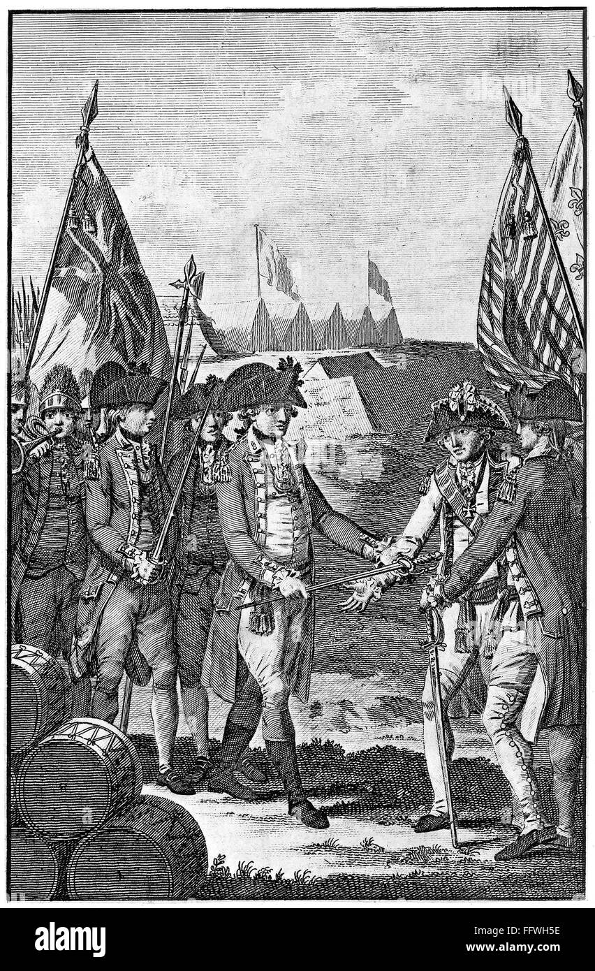 YORKTOWN SURRENDER, 1781. /nBritish General Charles Cornwallis