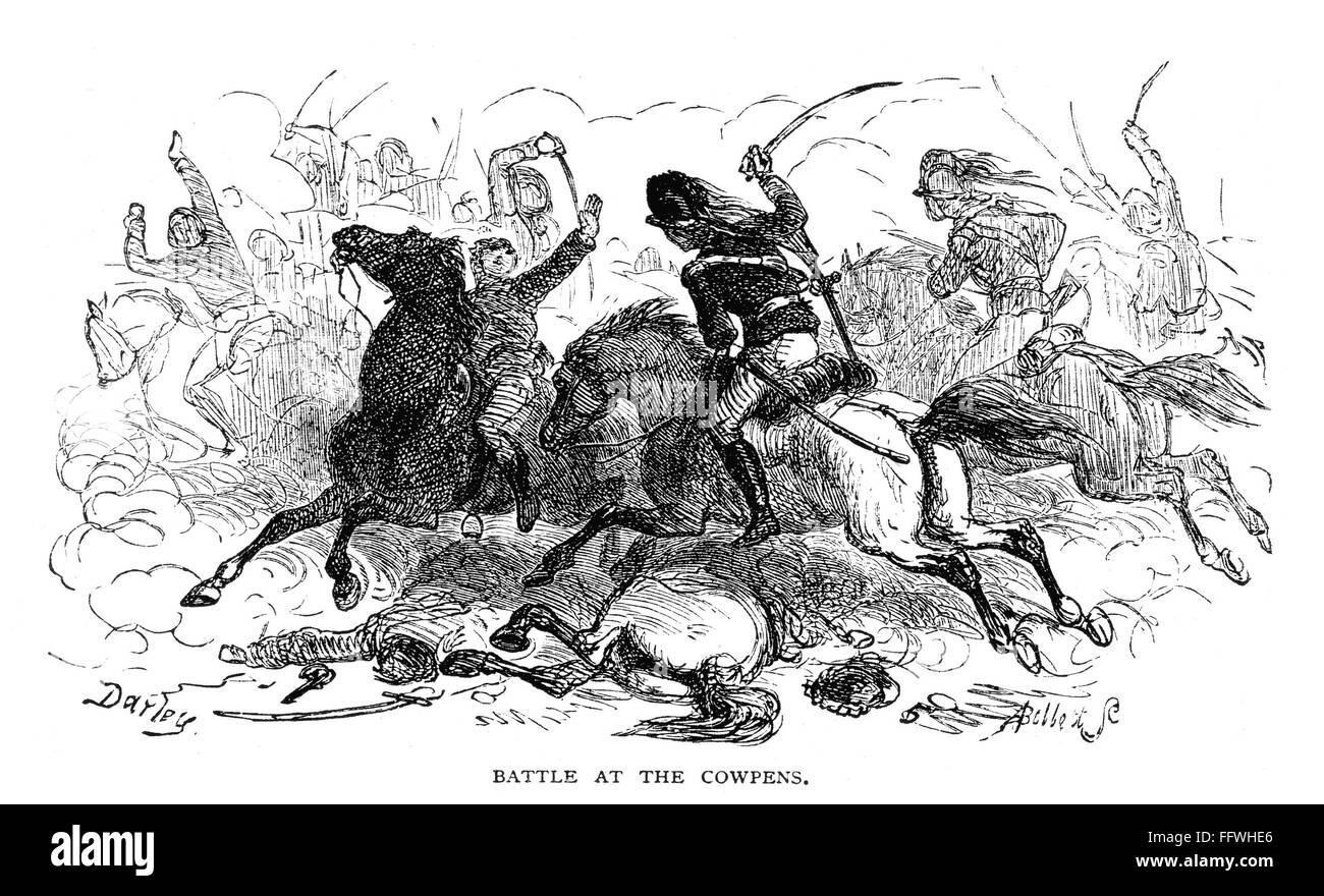 BATTLE OF COWPENS, 1781. /nScene from the Battle of Cowpens, South