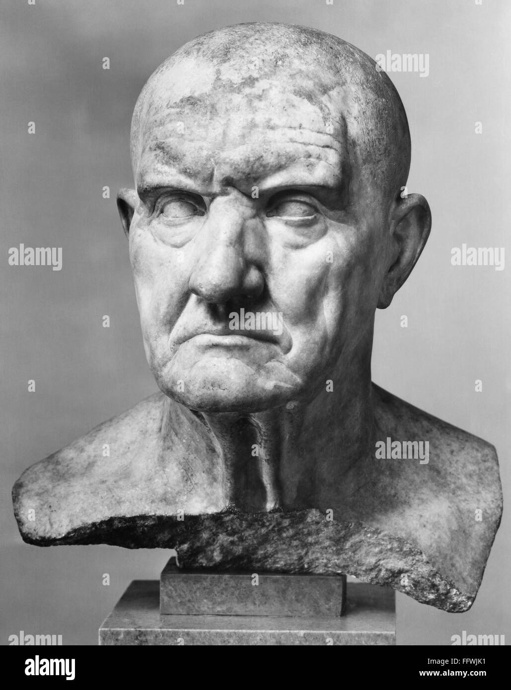 ROME MARBLE BUST. /nRoman portrait bust of a man. Marble, 1st century