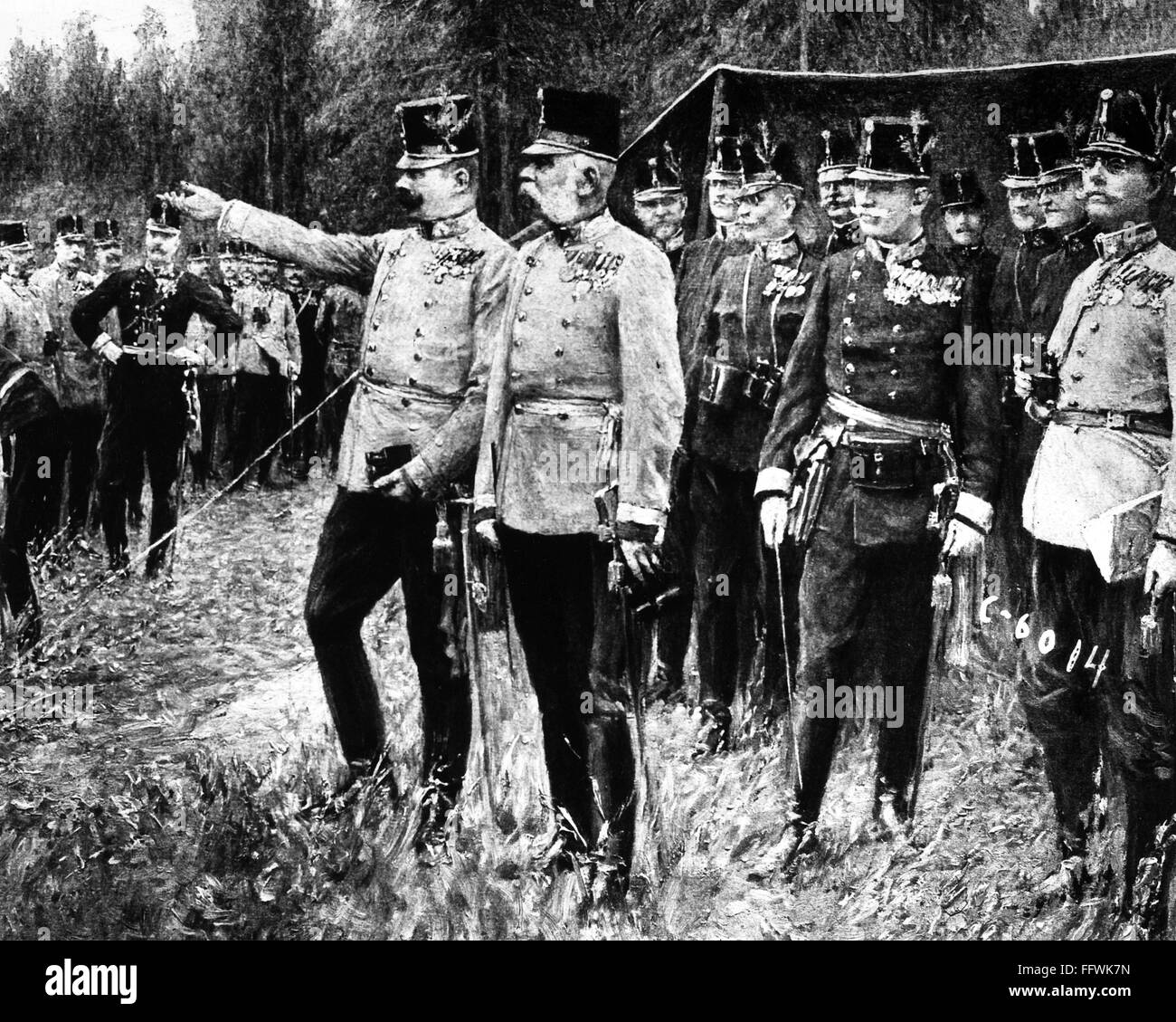 FRANZ FERDINAND /n(18631914). Archduke of Austria. Ferdinand (left