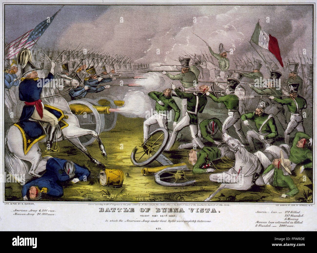 BATTLE OF BUENA VISTA, 1847. /nThe Battle of Buena Vista between the