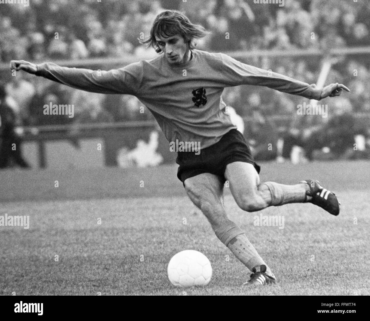 ROB RENSENBRINK (1947- ). /nDutch soccer player. Photograph, c1975. Stock Photo