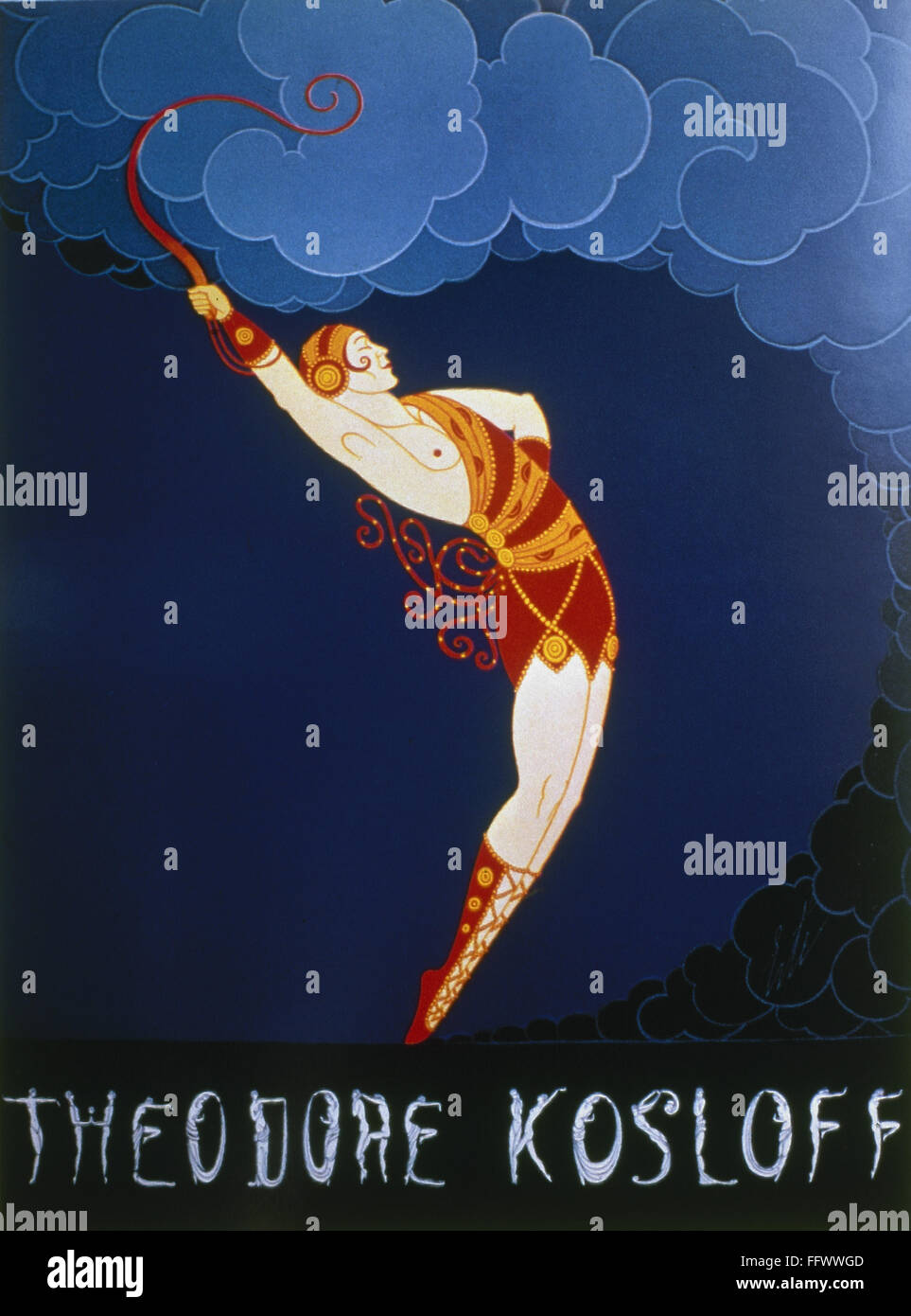 ERT╔: POSTER, 1925. /nPoster by ErtΘ, 1925, for Theodore Kosloff's ballet school in Hollywood, California. Stock Photo