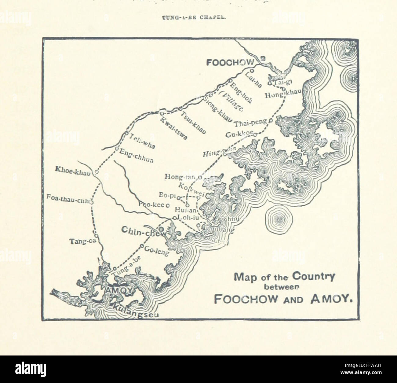 65 of 'Along River and Road in Fuh-Kien, China ... With a map and ...