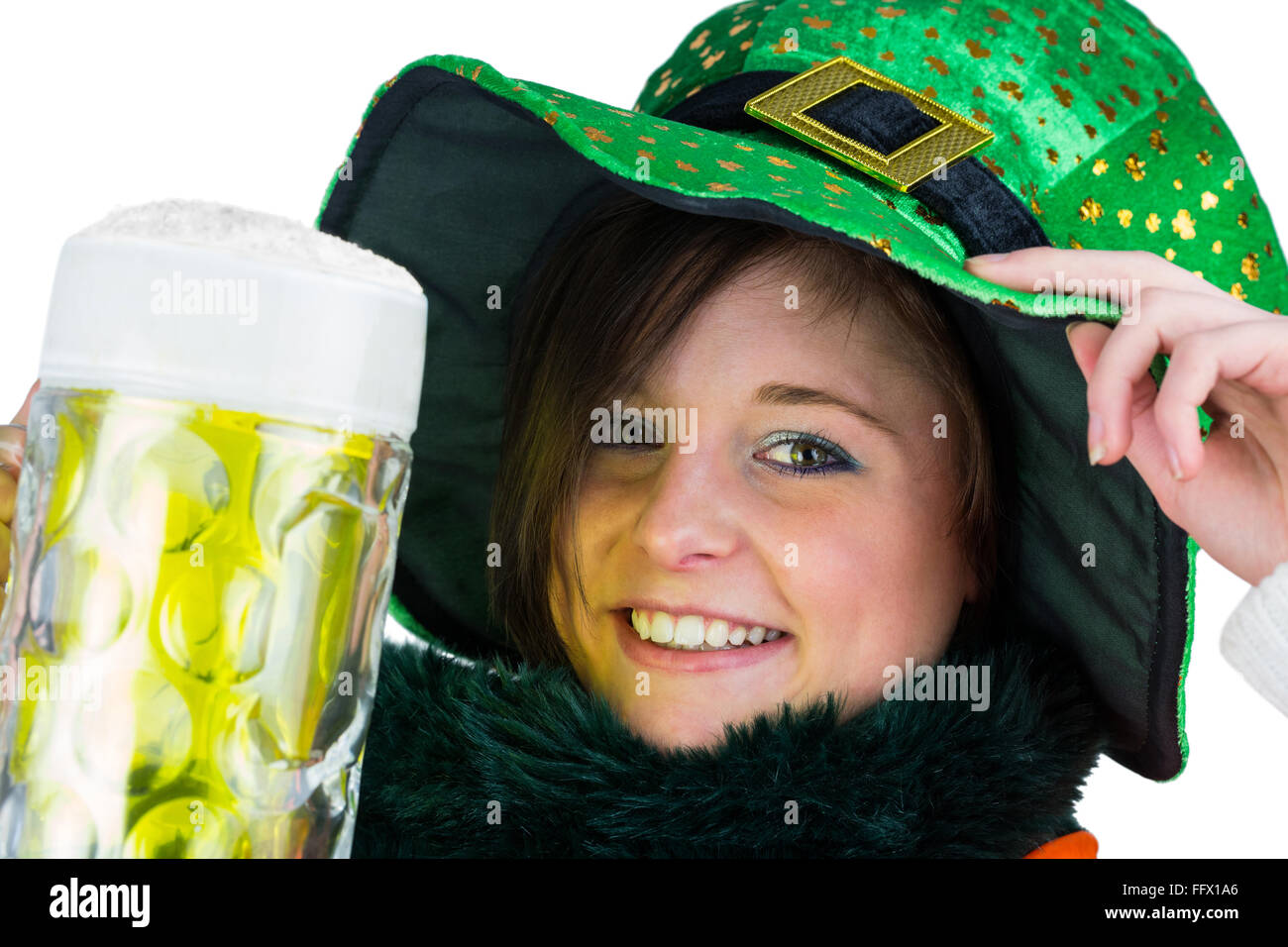 teen st patricks day brunette