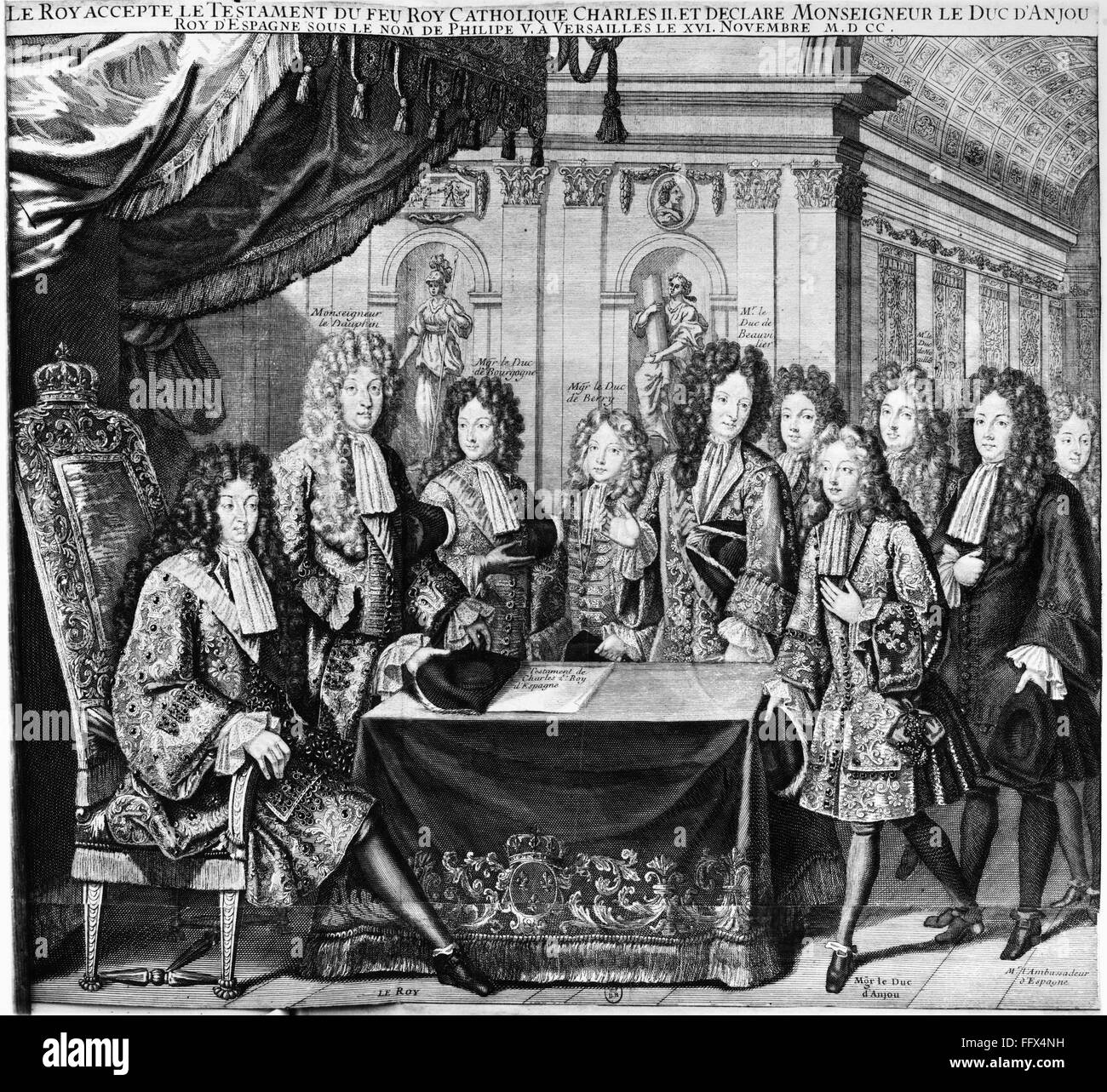 LOUIS XIV (16381715)./nKing of France, 16431715. Louis XIV accepting
