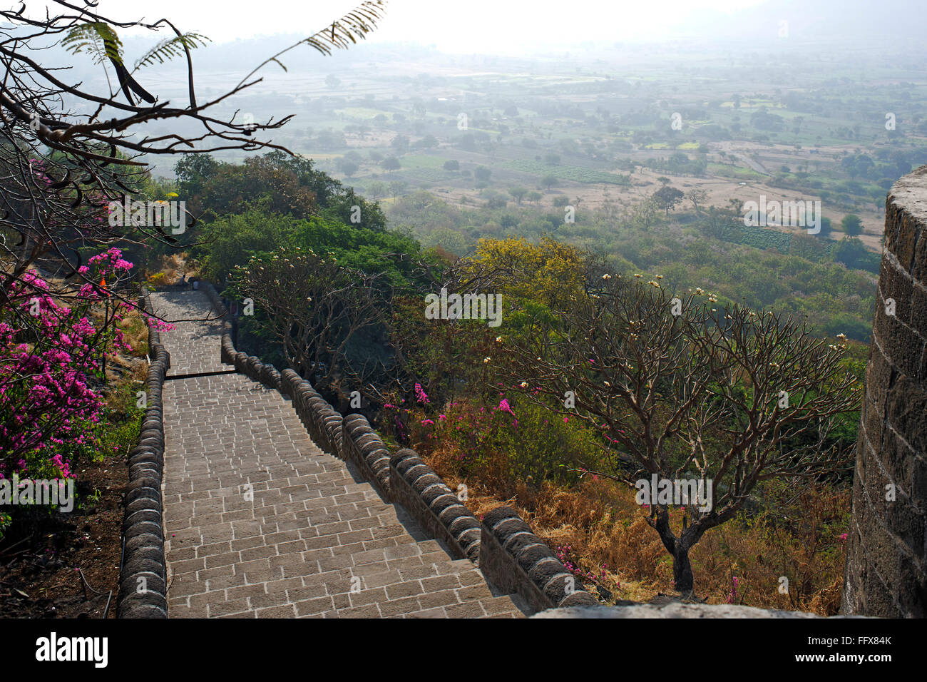 Heritage steps of Shivneri Fort , Junnar Taluka Junnar , district Pune