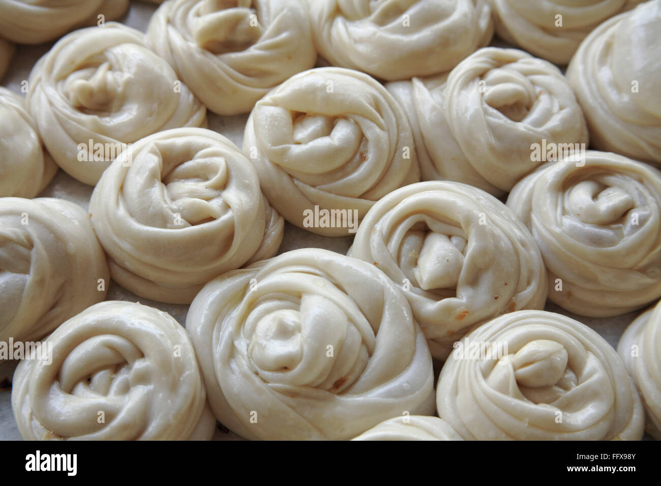 bread dough, roti dough, paratha dough, roomali roti dough, kulcha dough, India, Asia Stock Photo