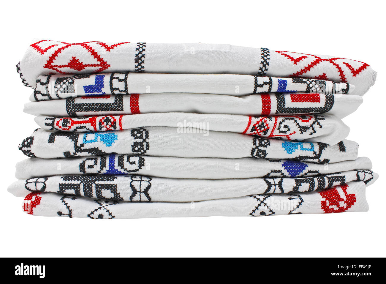 Romanian folk blouses traditional Stock Photo