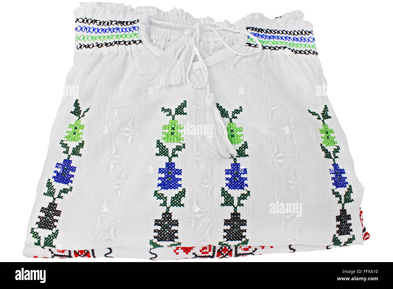 Romanian folk blouses traditional Stock Photo