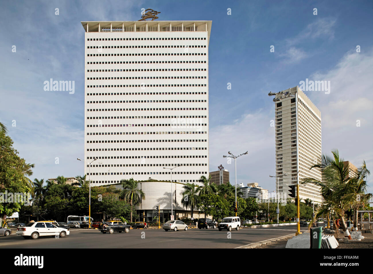 Air India building Hilton at Bombay Mumbai , Maharashtra , India Stock