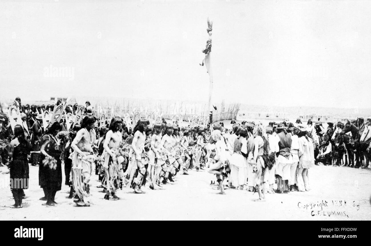 COCHITI PUEBLO DANCE. /nMembers of the Cochiti Pueblo in New Mexico