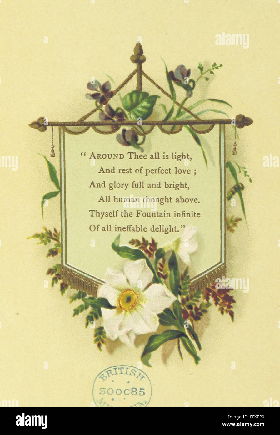 6 of 'Songs of the Master's Love. [With illuminated initial letters, etc.]' Stock Photo
