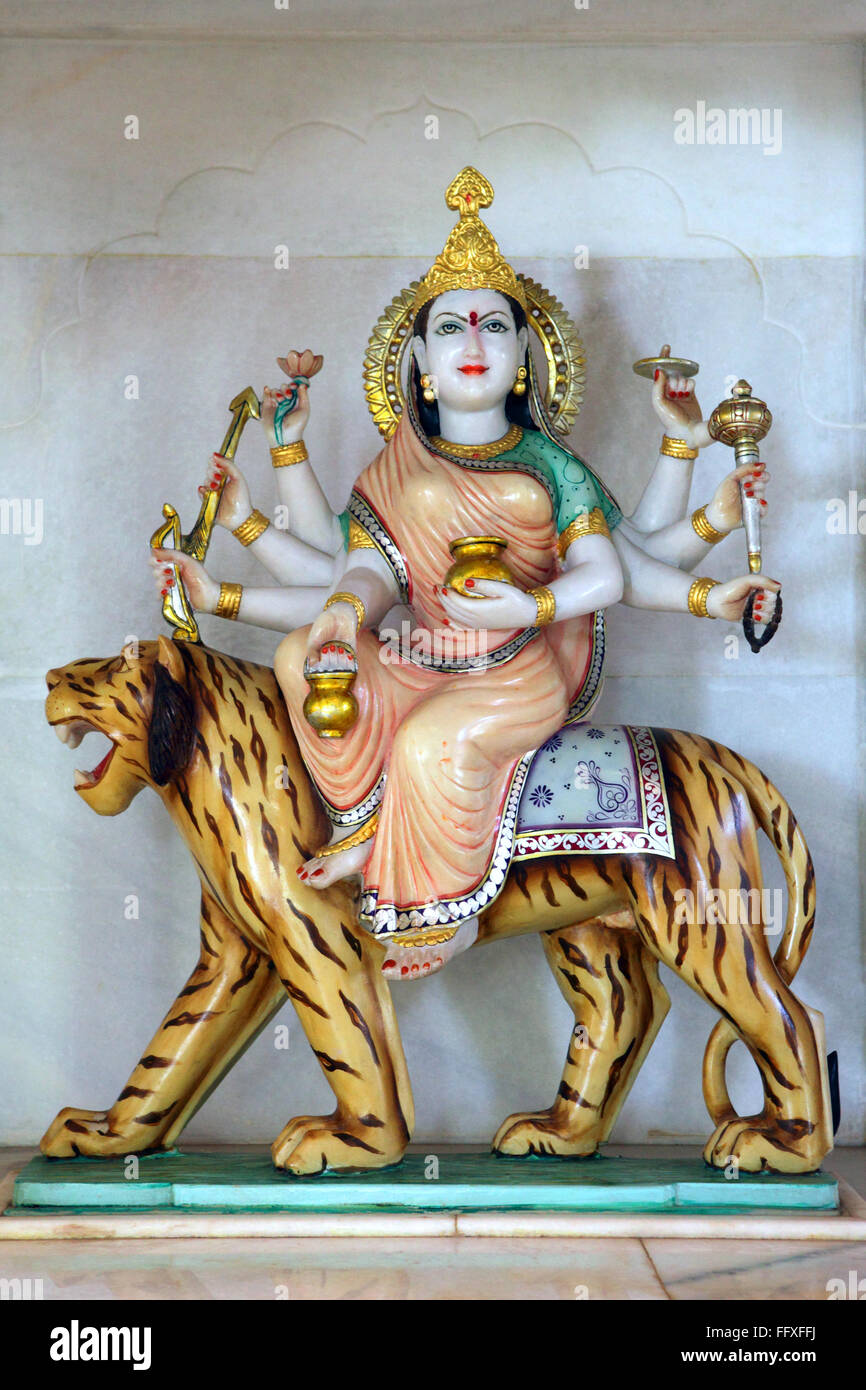 Maa Durga fourth aspect Maa kushmanda Stock Photo