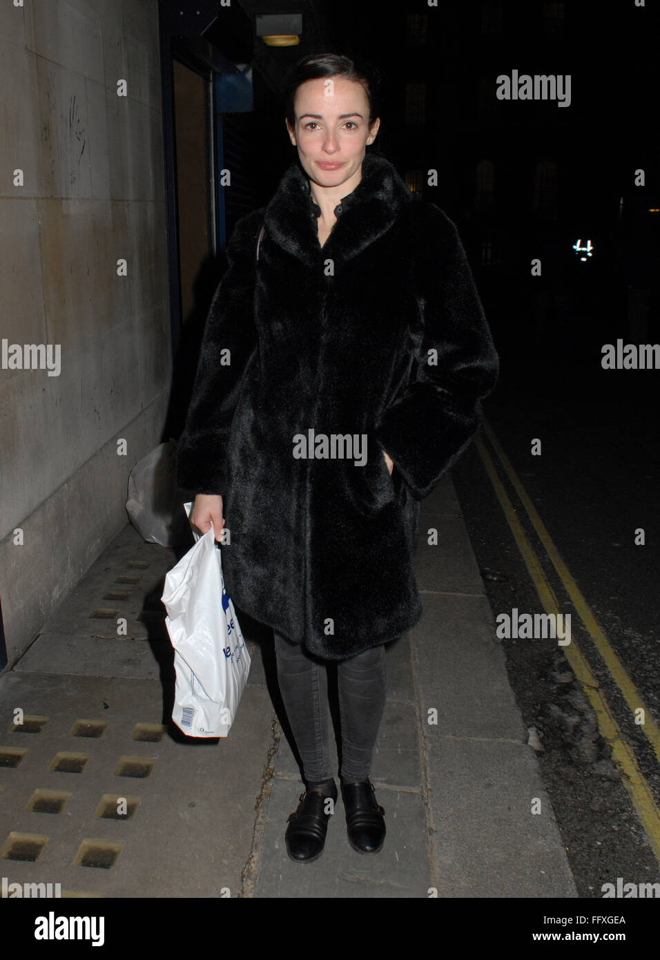 Laura Donnelly leaving the Trafalgar Studios after performing in 'The ...