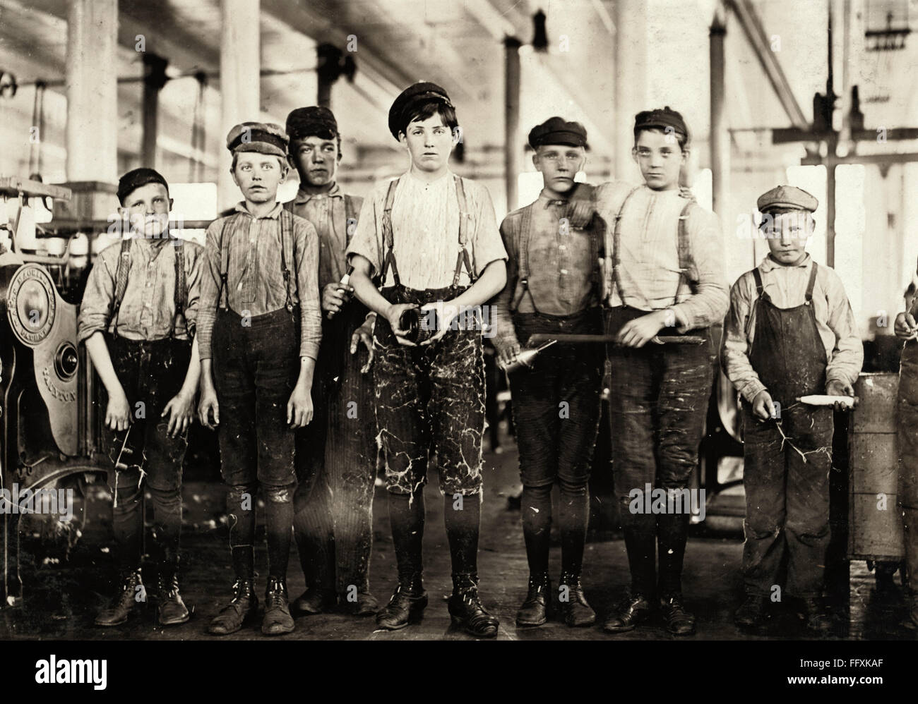 Hine Child Labor 1908 Na Group Of Young Workers At The Ivey Mill