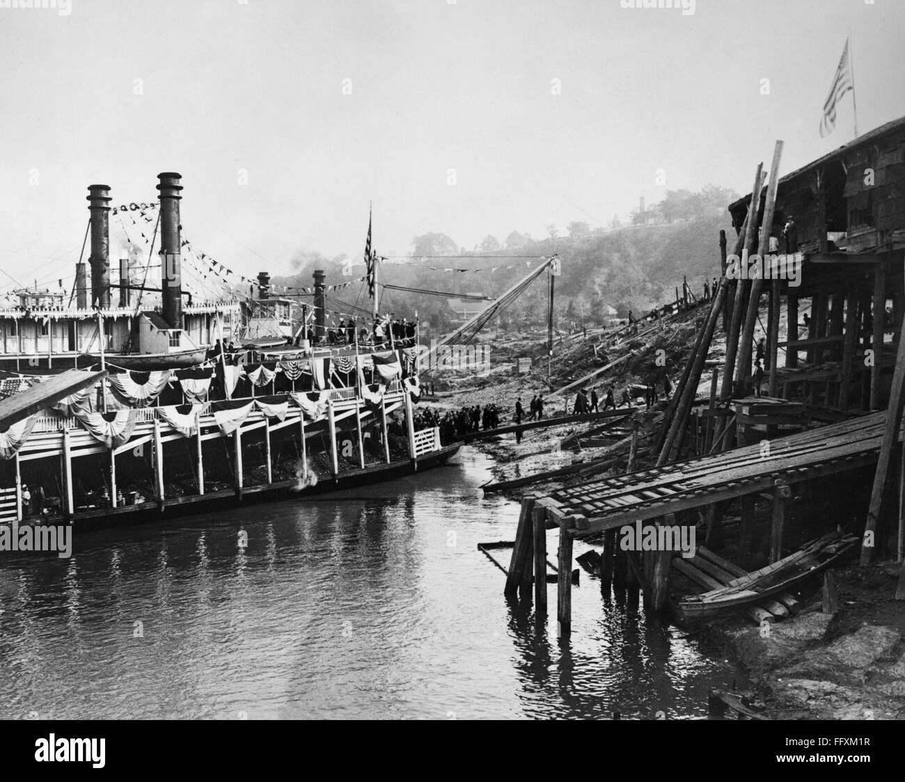 MISSISSIPPI NATCHEZ, 1909. /nPresident William Howard Taft and party