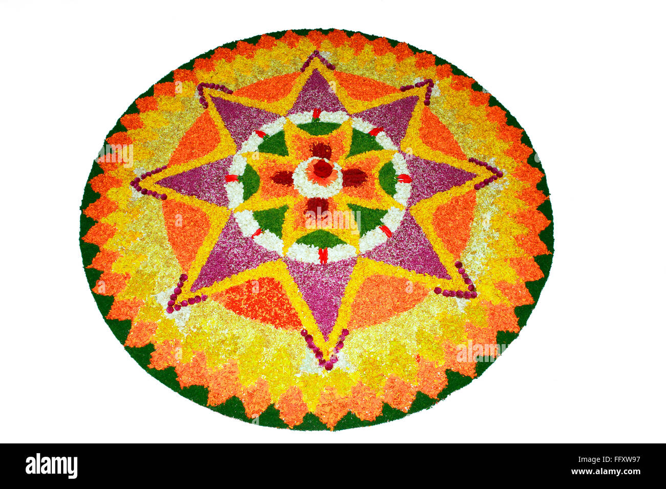 Pukalam flower arrangement, pookalam, onam festival, Cochin, Kochi