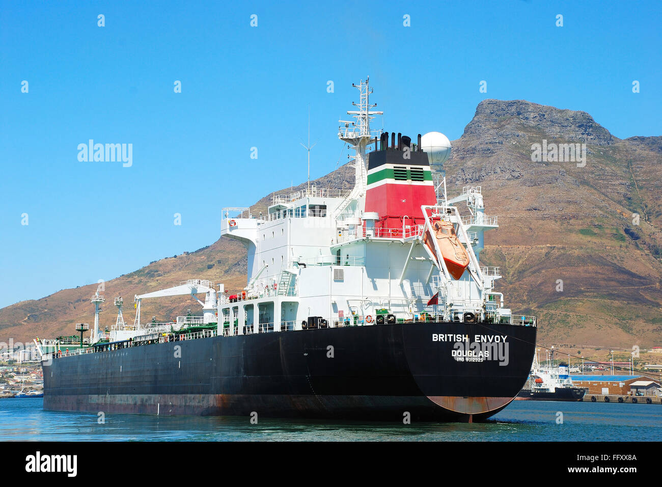Oil Tanker Cape town City South  Africa Stock Photo