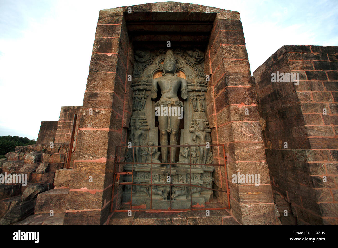 Statue of Vedic Sun god Surya or Arka at Konarak Sun temple Orissa Odisha India Unesco World Heritage site Stock Photo
