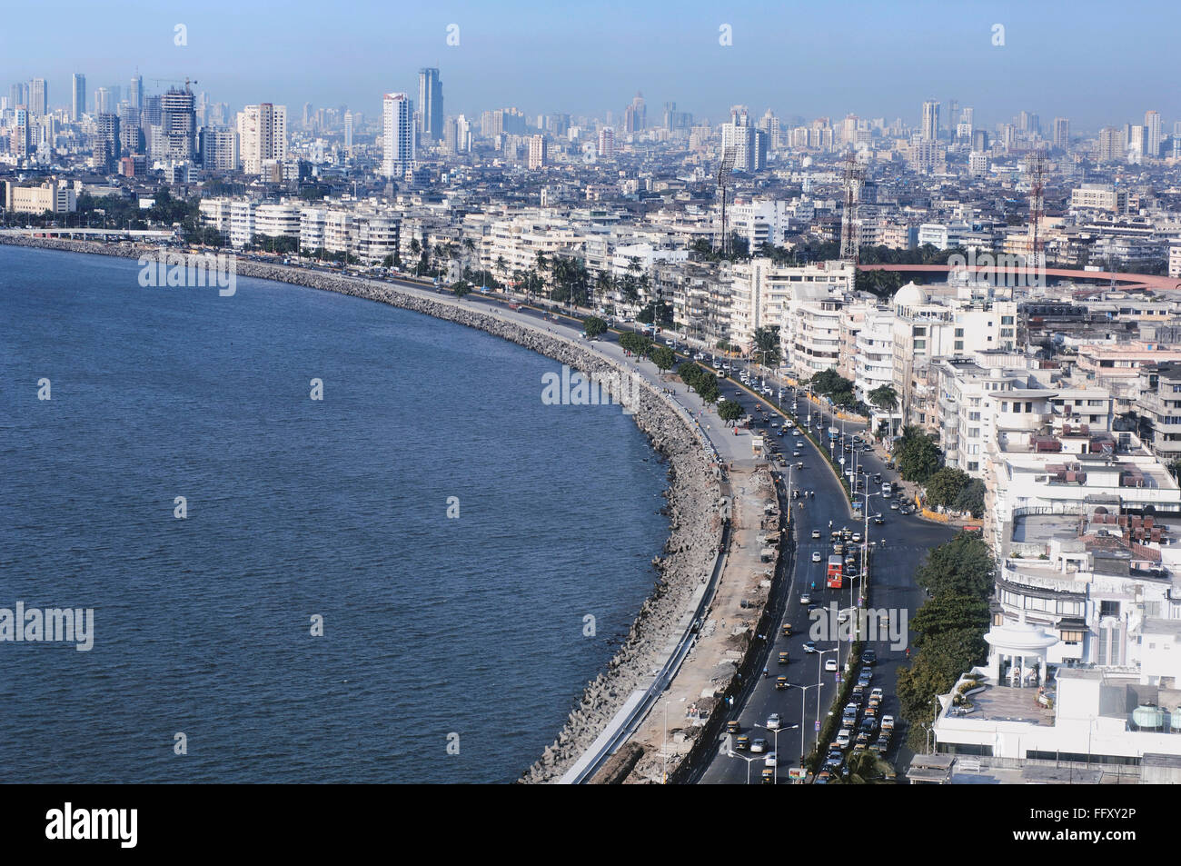 Aerial View Of Marine Drive Queen s Necklace Bombay Mumbai 